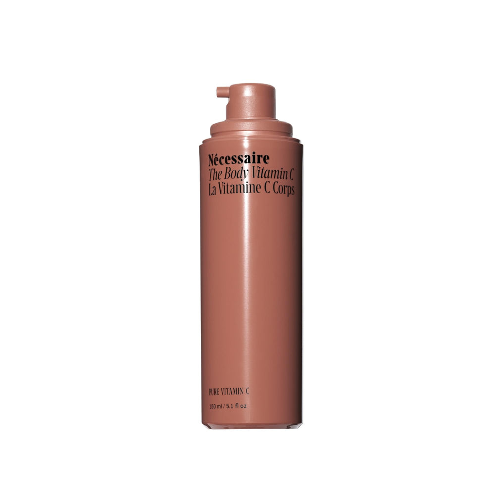 Nécessaire The Body Vitamin C Serum bottle with pump for easy daily use.