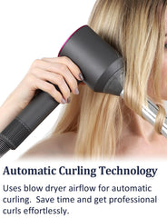 Nekuma metal-shell curling attachment for fast heat and smooth curls