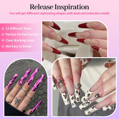 Nelrona French tip sticker designs for quick manicure accents