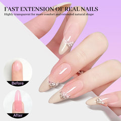 Nelrona poly gel extension forms for at-home builder gel nail creation