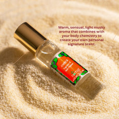 Nemat Amber roll-on application showing easy touch-up on pulse points