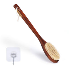 NENO CICI wooden bath brush with long handle for back cleaning and exfoliation.