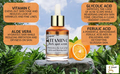 Neogold Vitamin C serum texture swatch, absorbs quickly for non-greasy hydration.