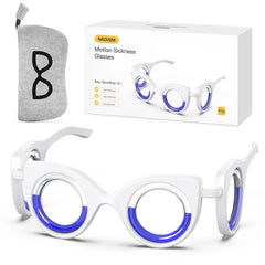 NEOISM motion sickness glasses deliver visual stabilization to ease travel discomfort.