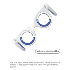NEOISM motion-sickness glasses compact-case demonstrates portable storage for travel.