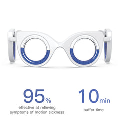 NEOISM motion-sickness glasses side-fit reduces discomfort on long drives.