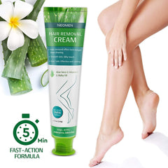NEOMEN hair removal cream dispense top enables controlled, mess-free application