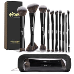 NEONIQ dual-ended brush set for foundation and concealer delivers seamless coverage and precision.