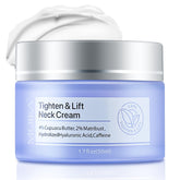 NEORIVER Tighten & Lift Neck Cream jar shows rich texture ideal for neck firming.
