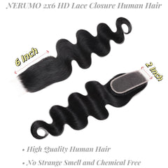 NERUMO Kim K closure with baby hair highlighting natural pre-plucked hairline