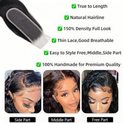 NERUMO transparent lace closure blending with skin tone for discreet installs