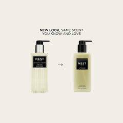 NEST New York liquid soap close up showing rich lather and herbaceous fragrance