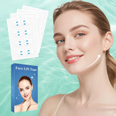 Netlkjonk neck tape lifting invisible application demonstrates discreet contouring for day to night wear