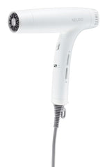 Neuro Dry+ Global Edition pearlescent white dryer front view for travel-ready styling