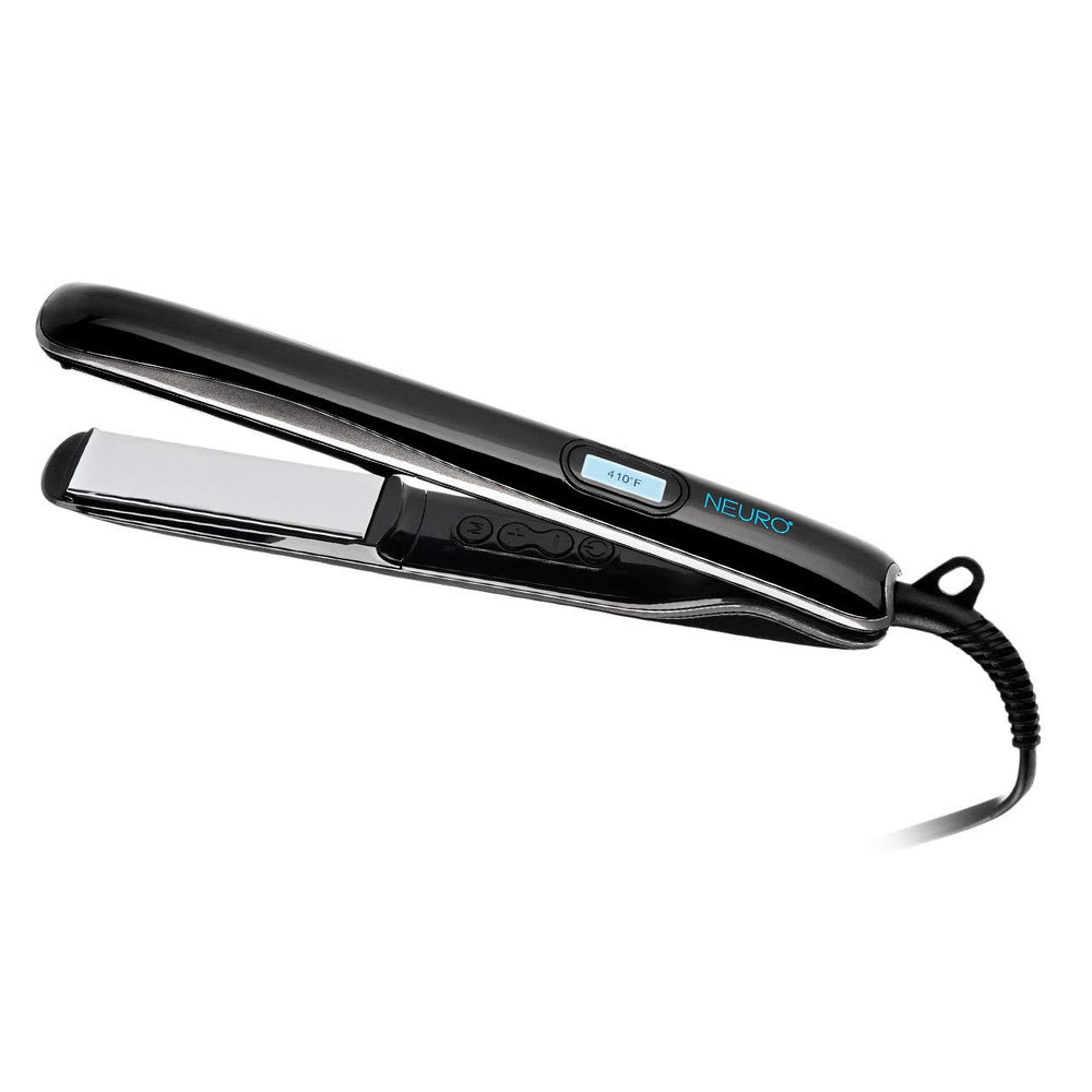 Neuro Paul Mitchell titanium flat iron 1-inch angled shot for quick, even heat styling