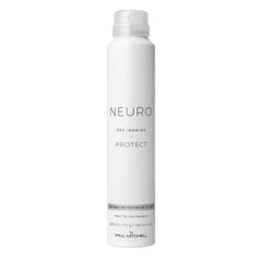 Neuro Protect HeatCTRL Iron Hairspray bottle in use, shield against heat for smooth styling