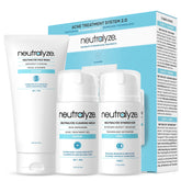 Neutralyze Face Wash bottle demonstrates cleansing action for clear, refreshed skin.