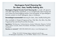 Neutrogena Bar Soap Original closeup highlights glycerin-rich formula for smooth rinsing.