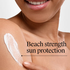 Neutrogena Beach Defense fast absorption texture on skin