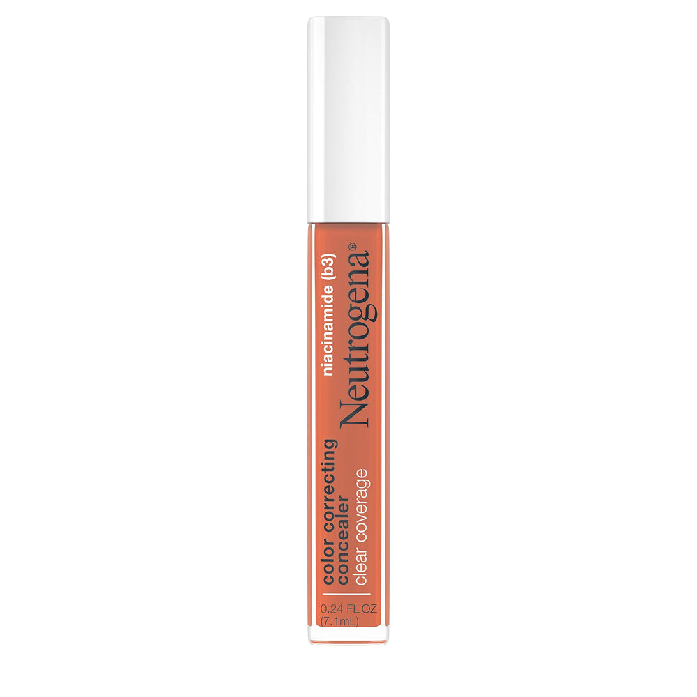 Neutrogena Clear Coverage Concealer Deep Peach tube for lightweight coverage.