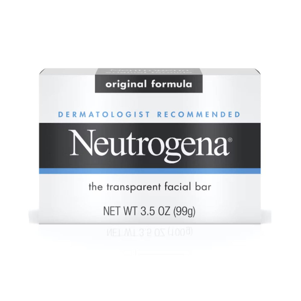 Neutrogena Facial Bar Original Formula 3.5oz pack front view for gentle daily cleansing.