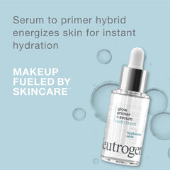 Close-up of Neutrogena Glow Booster serum texture for hydration.