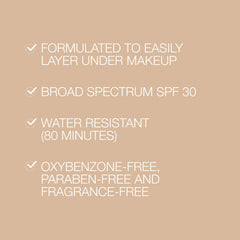 Neutrogena Purescreen+ texture closeup highlights lightweight, non-greasy feel.