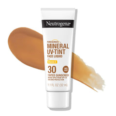 Neutrogena Purescreen+ tinted sunscreen bottle front view for mineral UV protection