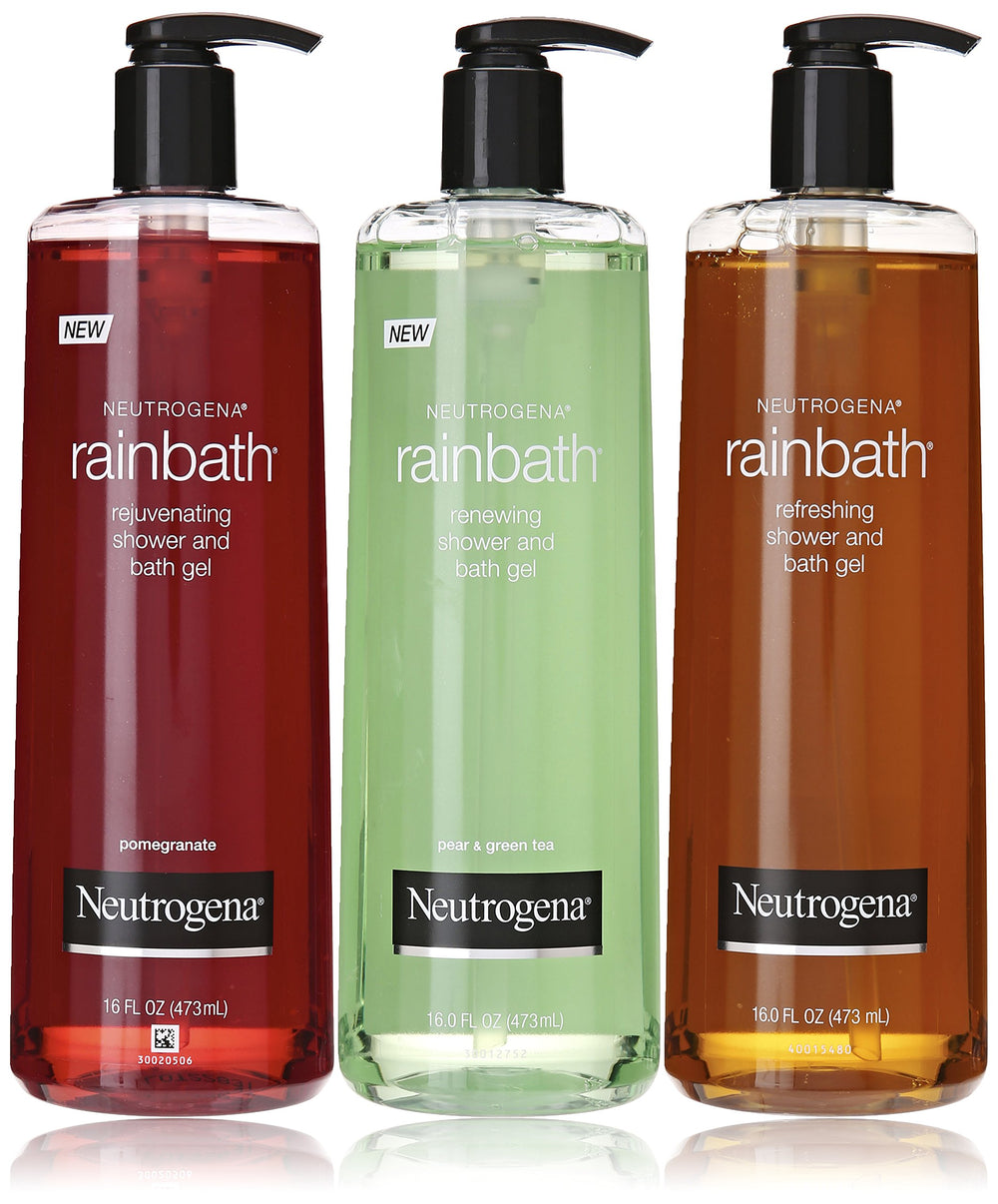 Neutrogena Rainbath Original bottle showcases cleansing formula for a spa-like shower experience.