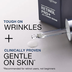 Neutrogena Rapid Wrinkle Repair Serum being applied to the face for nourishment