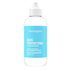 Neutrogena Skin Perfecting exfoliant liquid texture closeup hints at gentle smoothing for normal & combination skin