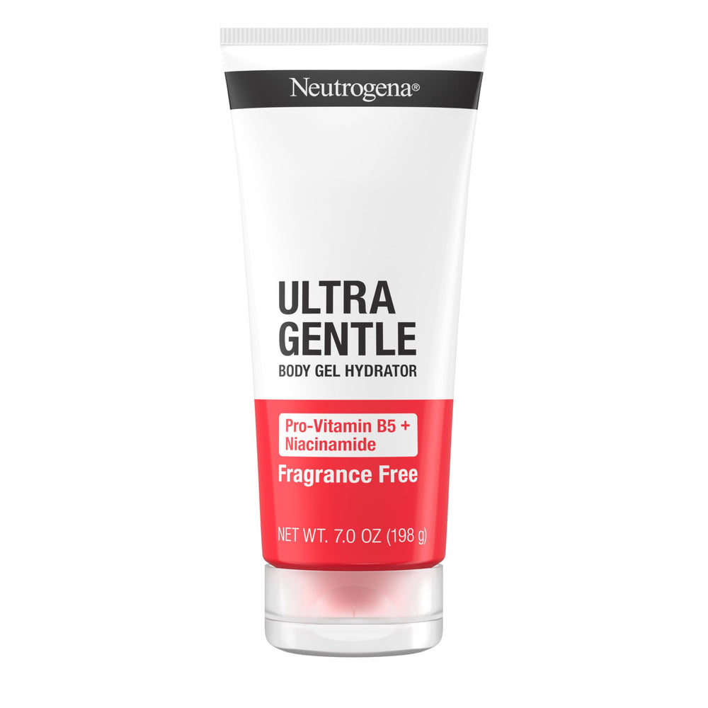 Neutrogena Ultra Gentle Body Gel Hydrator bottle for all-day non-irritating moisture.