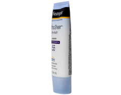 Neutrogena Ultra Sheer Dry-Touch sunscreen showing fast-absorbing matte texture.