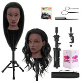 Neverland 20inch mannequin head with real hair and stand for braiding practice.