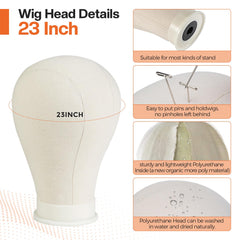 Neverland adjustable tripod manikin head offers steady hold for practice.