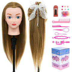 Neverland mannequin head 20inch hair close-up for braiding practice
