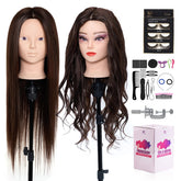 Neverland mannequin head 28inch hair gold for realistic styling practice.