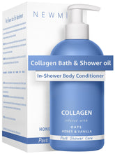 New Miuz collagen-inshower bottle pour for easy post-shower use