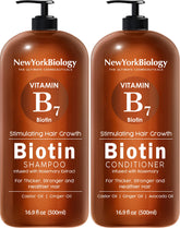 New York Biology biotin shampoo bottle front for enhanced scalp care and hair growth support