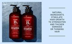 New York Biology Biotin Shampoo label closeup highlighting USA-made Cruelty-Free claim