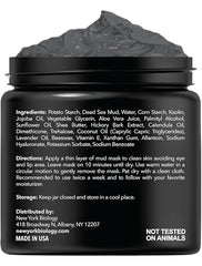 New York Biology Dead Sea Mud Mask application demonstrates spa-like cleansing.