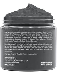 New York Biology Dead Sea Mud Mask applied on the face for purifying pores