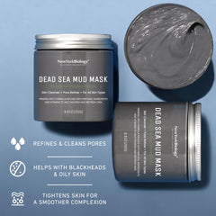 New York Biology Dead Sea Mud Mask absorbs excess oil for balanced skin