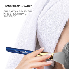 New York Biology mud clay mask brush applies thick pastes evenly on skin.