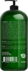 New York Biology Tea Tree Shampoo lather demonstrates rich foam for dandruff relief.