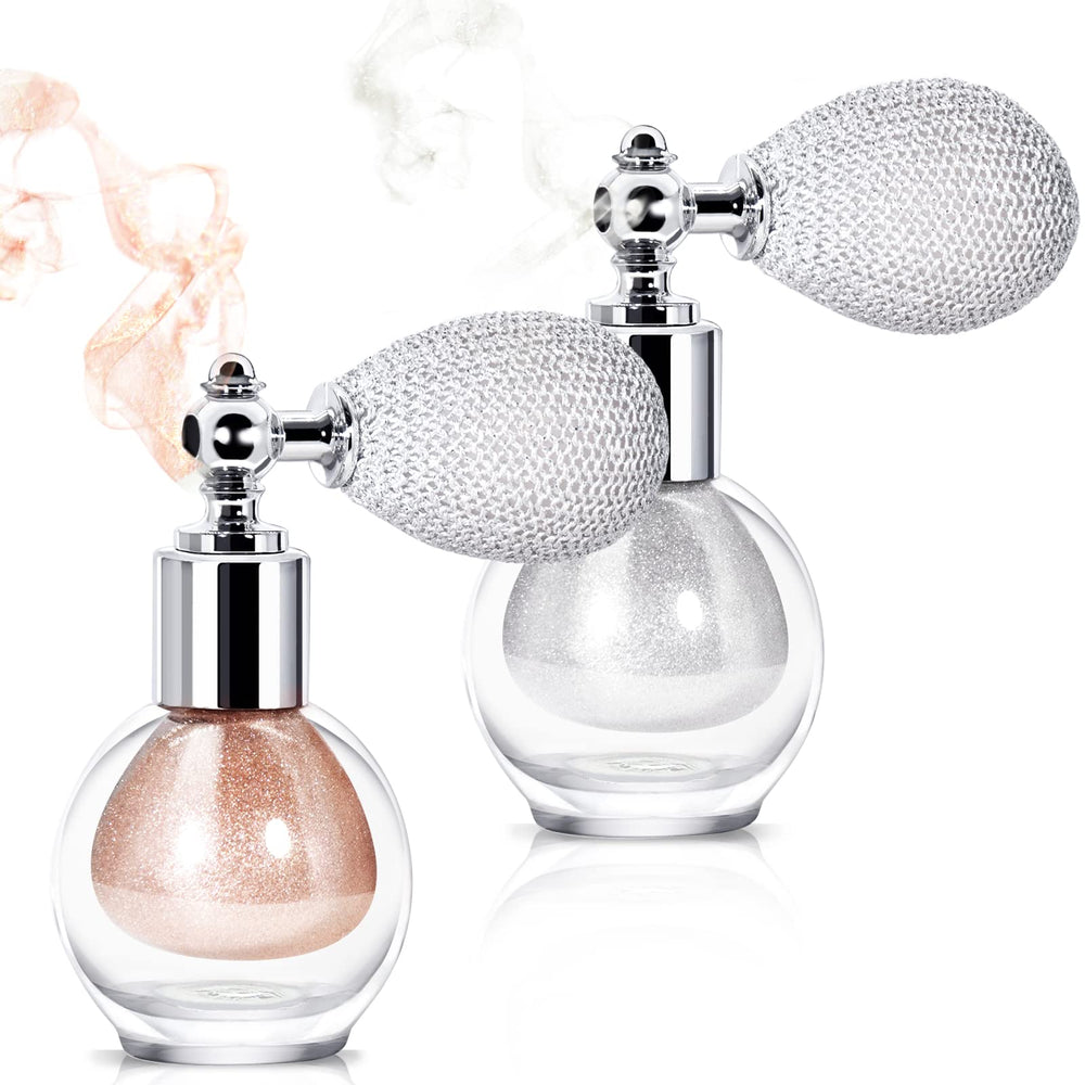 NewBang highlighter spray in pearl white for radiant cheek glow and highlight.