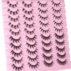 Newcally round lashes add soft fullness for a romantic daytime look.