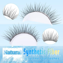 Newcally soft synthetic fiber lashes deliver lightweight wear.