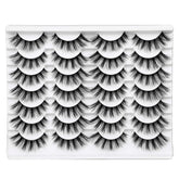 Newcally wispy natural cat eye lashes close-up for subtle daily glam