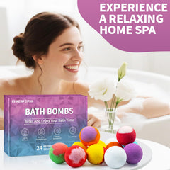 NEWFEIFAN bath bombs beautifully packaged for gifting.